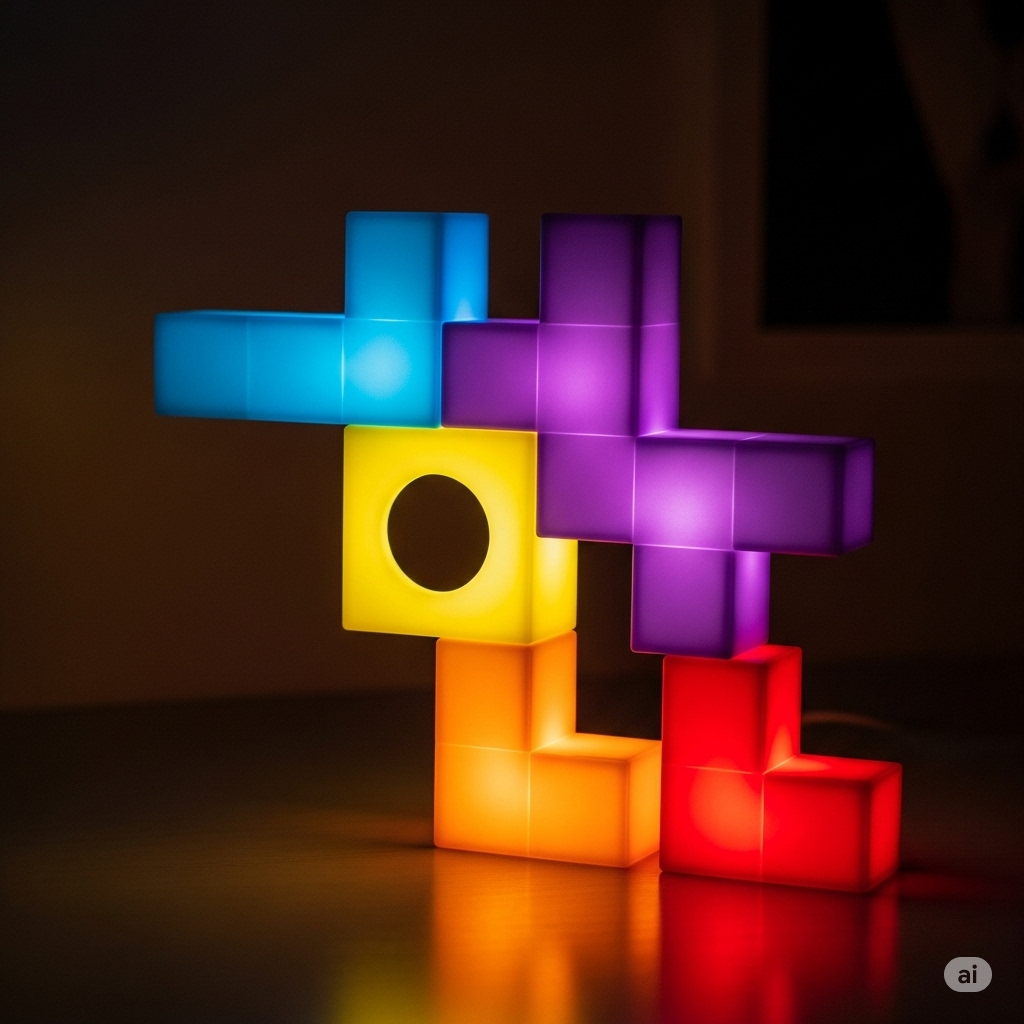 Tetris Lamp